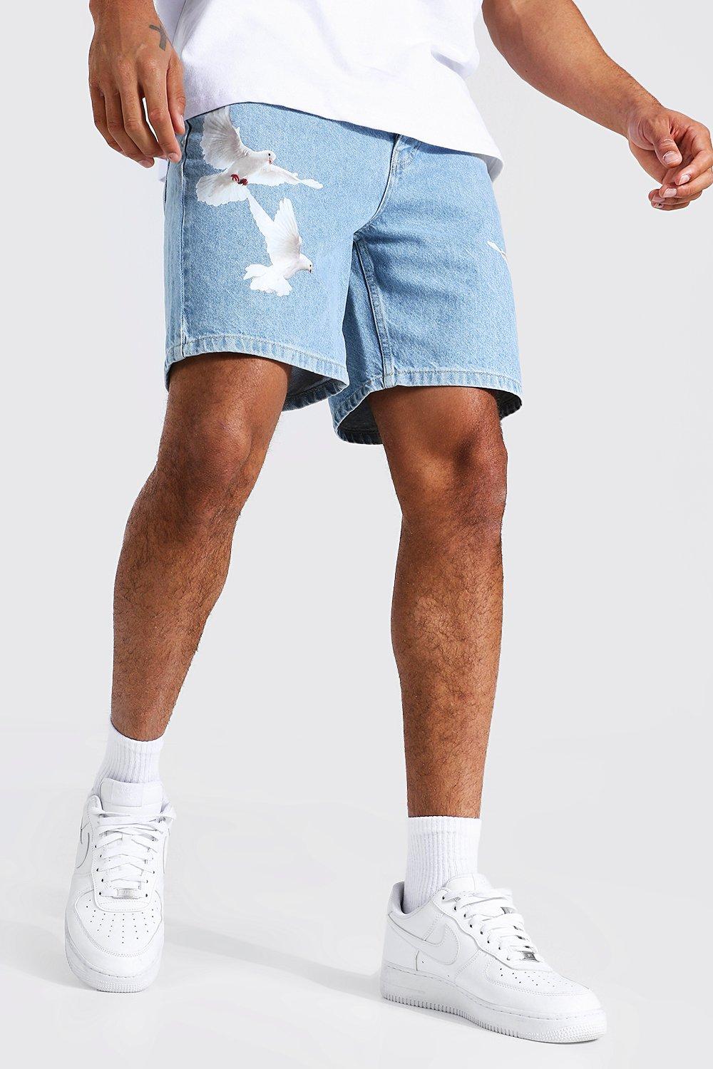 Boohooman hot sale denim shorts